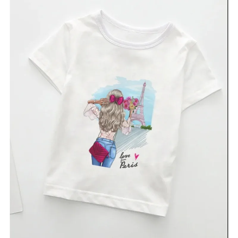 Summer Boys  Kids Fashion Girl T-shirts Casual Wear Lovely Cozy Boys T Shirt Round Neck