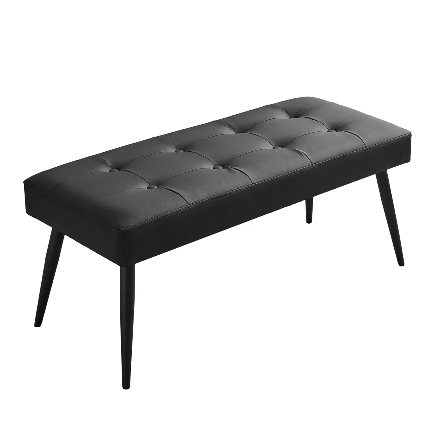 

Банкетка из искусственной кожи для прихожей, современная мягкая банкетка с пуговичной стежкой для изножья кровати, акцентный пуф для гостиной, на заказ