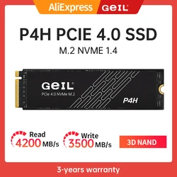 Внутренний твердотельный накопитель GeIL P4H M2 SSD 512 ГБ 1 ТБ 2 ТБ M.2 NVME 1.4 PCIe 4.0 SSD-диск Gen 4X4 2280 для ПК/PS5/ноутбука