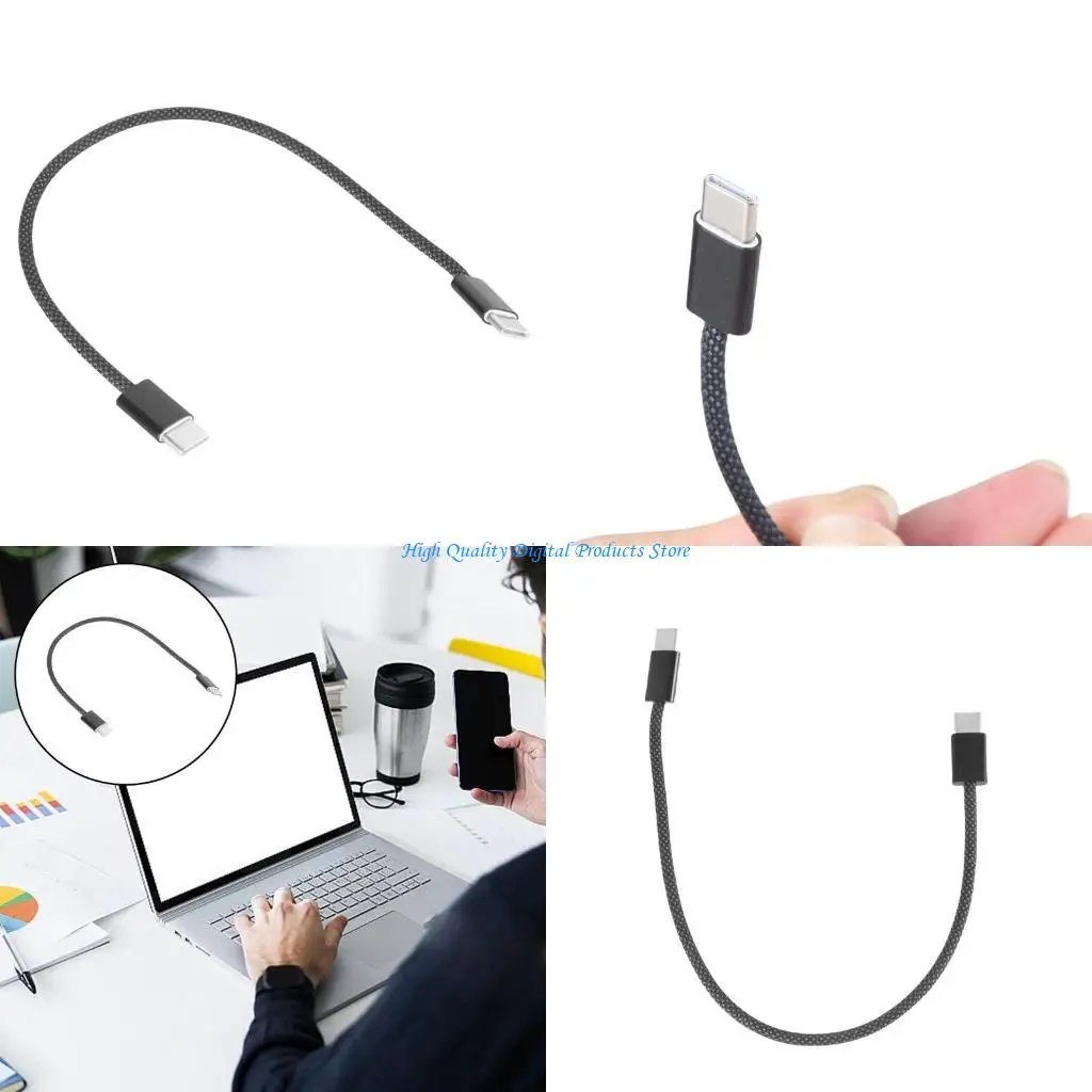 

U2JE USB C to USB C Data Cable PD65W Fast Charging Cord 480Mbps Speed Data Transfer for Phone 15 Series/Laptops/Tablets