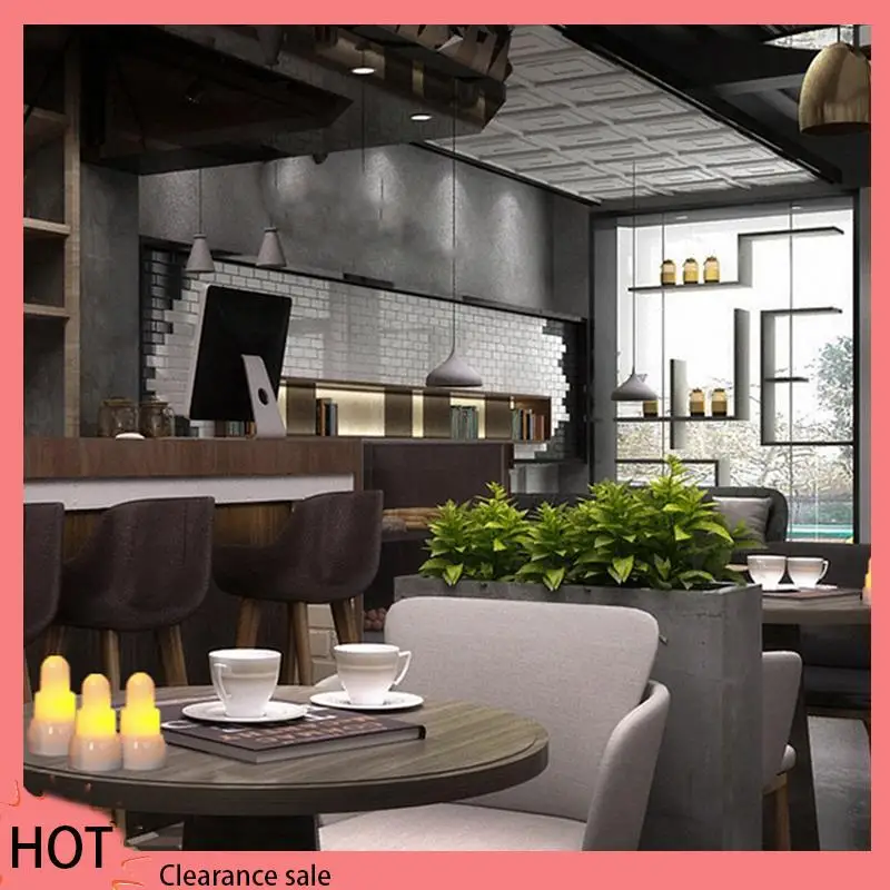 Rechargeable RGB LED Tea Wax Light Electronic Tea Candle Lamp Atmosphere Decorative For Wedding, Home Decor UK Plug