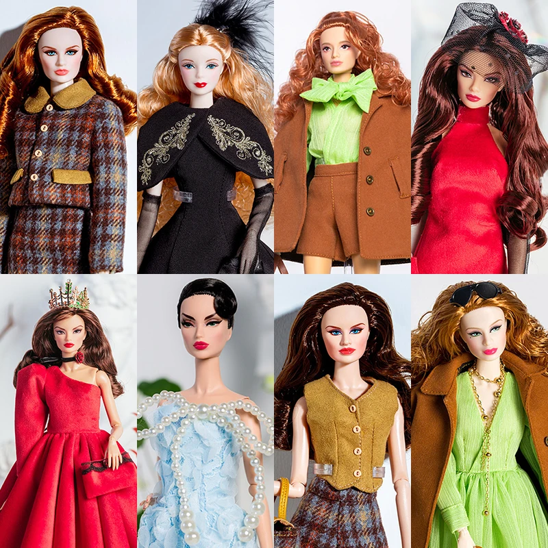 

Supermodel Doll Clothes Suit Black Red Wedding Dress 32cm DollHouse DIY Dress Up Toys 1/6 Anime BJD Collector Birthday Gifts