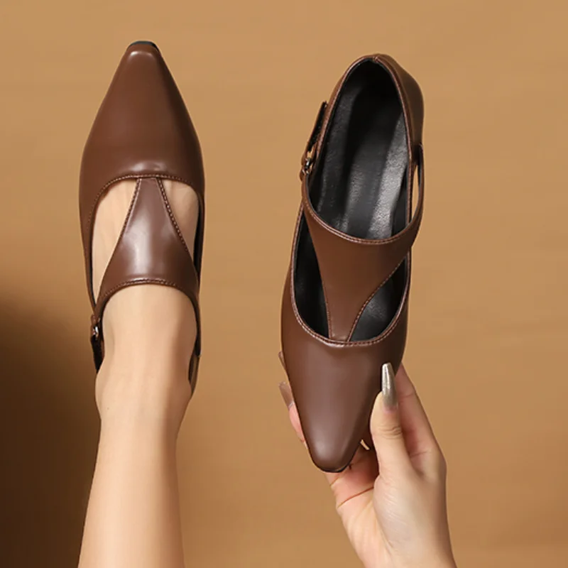 

Винтажные женские туфли Мэри Джейн с Т-образной пряжкой, серебряные туфли-лодочки на высоком каблуке с квадратным носком, женская обувь коричневого, черного цвета, весенне-осенняя новинка