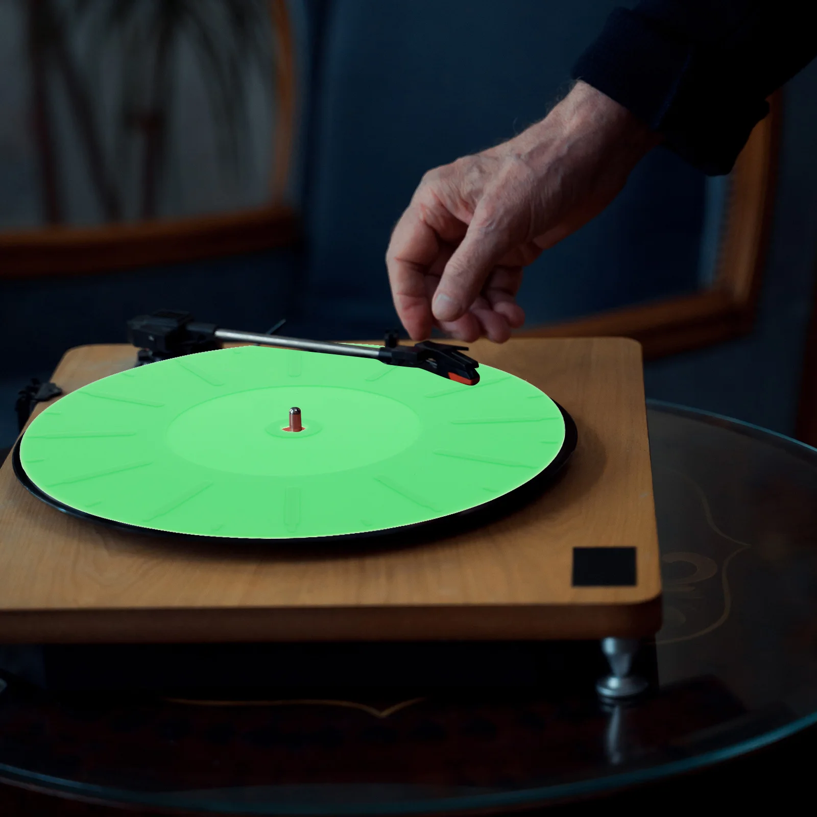

Record Mat Player Jam Turntable Vinyl Slipmat Isolation Pads Platter Shockproof