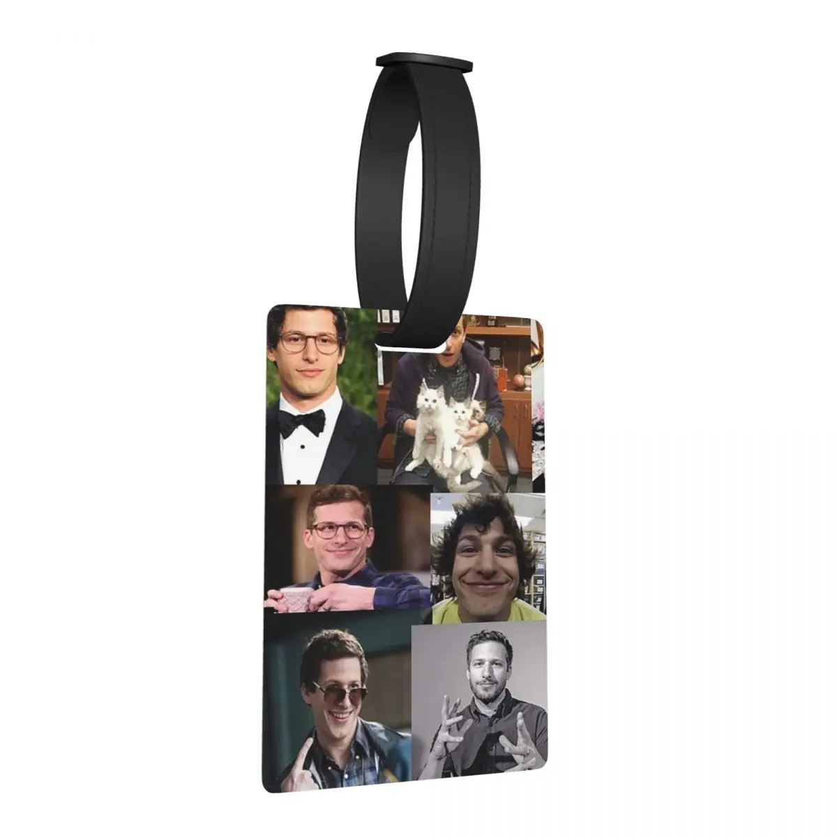 

Энди Samberg (jake Peralta) Pic Коллаж Багажные бирки Чемодан для путешествий Милый багаж Посадная бирка Держатель этикетки ID Имя Адрес