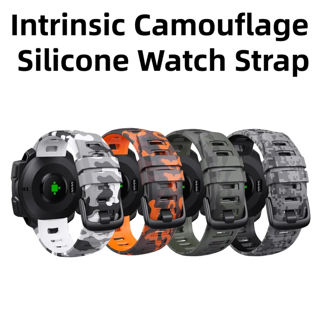 Silikonowy pasek do zegarka dla serii Garmin Instinct - Instinct, Instinct 2, i Instinct 2 Solar - Pasek zamienny w stylu e-sportowym.