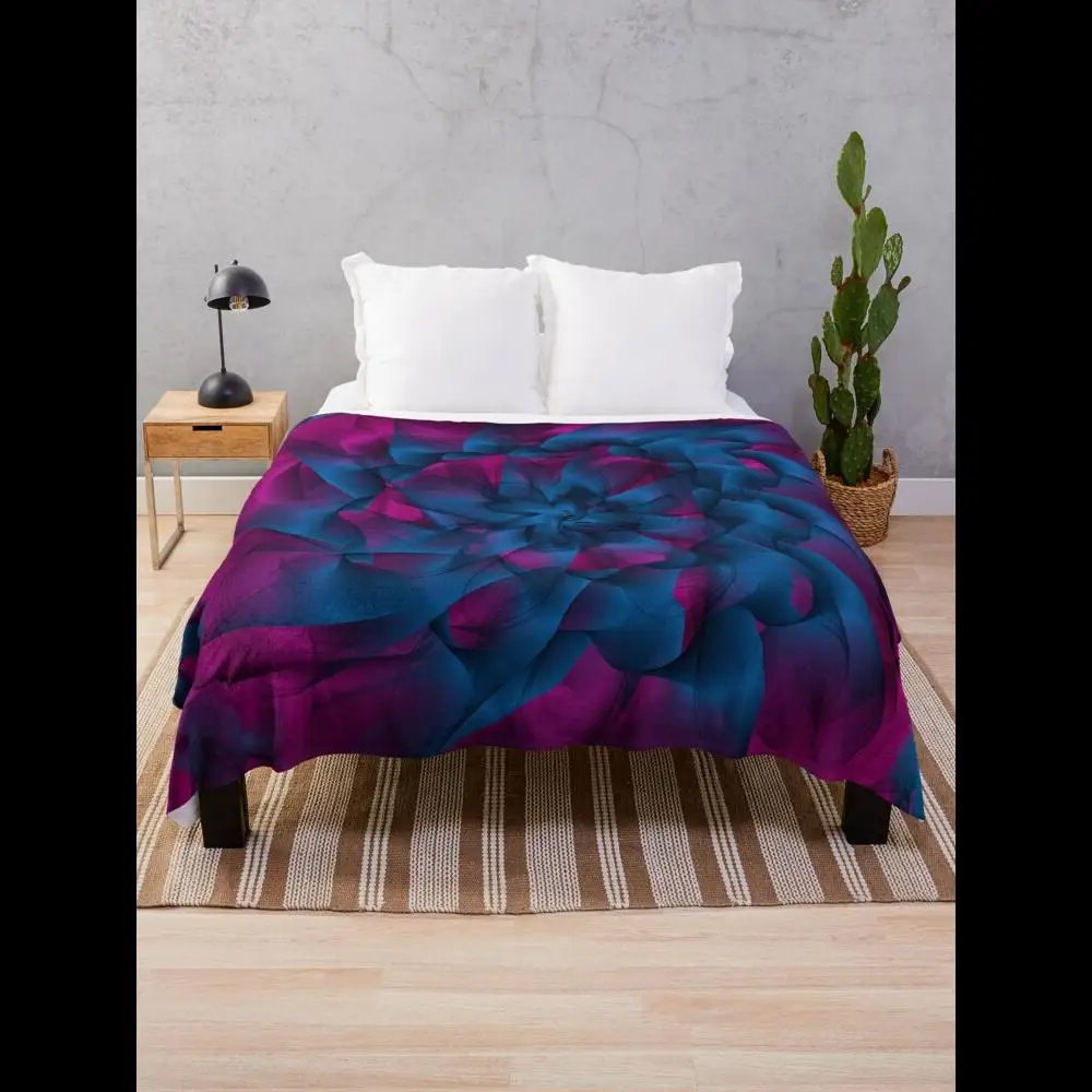 بطانية Plaisir Framboise من المنسوجات المنزلية الناعمة والأنيقة لديكور غرفة المعيشة المريحة