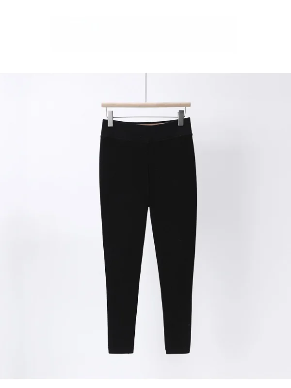 

Брюки Thiened Fce Materni с высокой талией больших размеров, зимние теплые женские брюки из смеси полиэстера, Boting Tr...