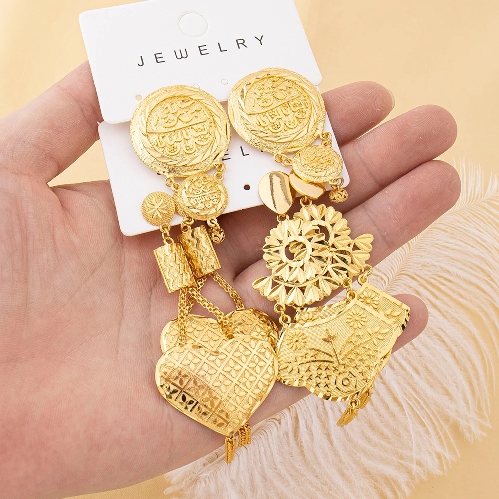 Turkish Style Pendant Earrings Drop Earring Tassel Jewelry Accessories Ladies' Beaded Circular Shape for Women Birthday Gifts