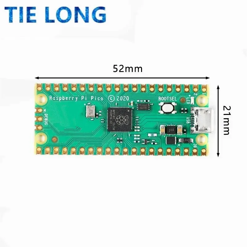 บอร์ด Raspberry Pi Pico, บอร์ด RP2040ดูอัลคอร์แขน264KB ไมโครคอมพิวเตอร์พลังงานต่ำ Cortex-M0 + โปรเซสเซอร์ประสิทธิภาพสูง