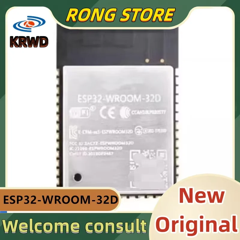 2PCS ESP32-WROOM-32 New and Original ESP32-WROOM-32D ESP32-WROOM-32 WiFi Bluetooth dual core module MCU module