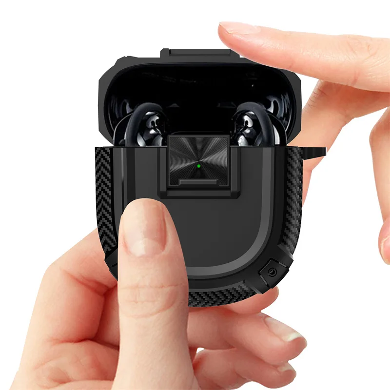 Carbon Fiber Protective Case for BOSE QuietComfort Ultra / QuietComfort Earbuds 2 3D Creativity QuietComfort Ultra Earbuds Case view 4