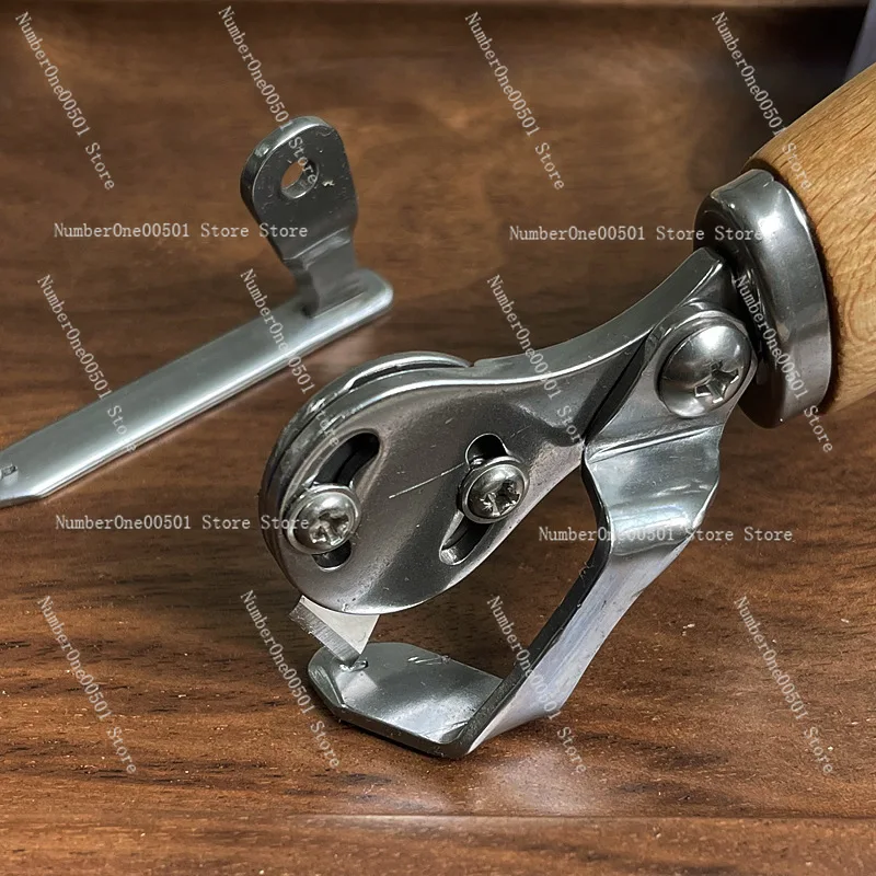EquidistantTrimmingKnife4710Stubble Cleaning Edge Tool for Handmade Leather Craft Straight and Curved BladeLeather Skiving Knife