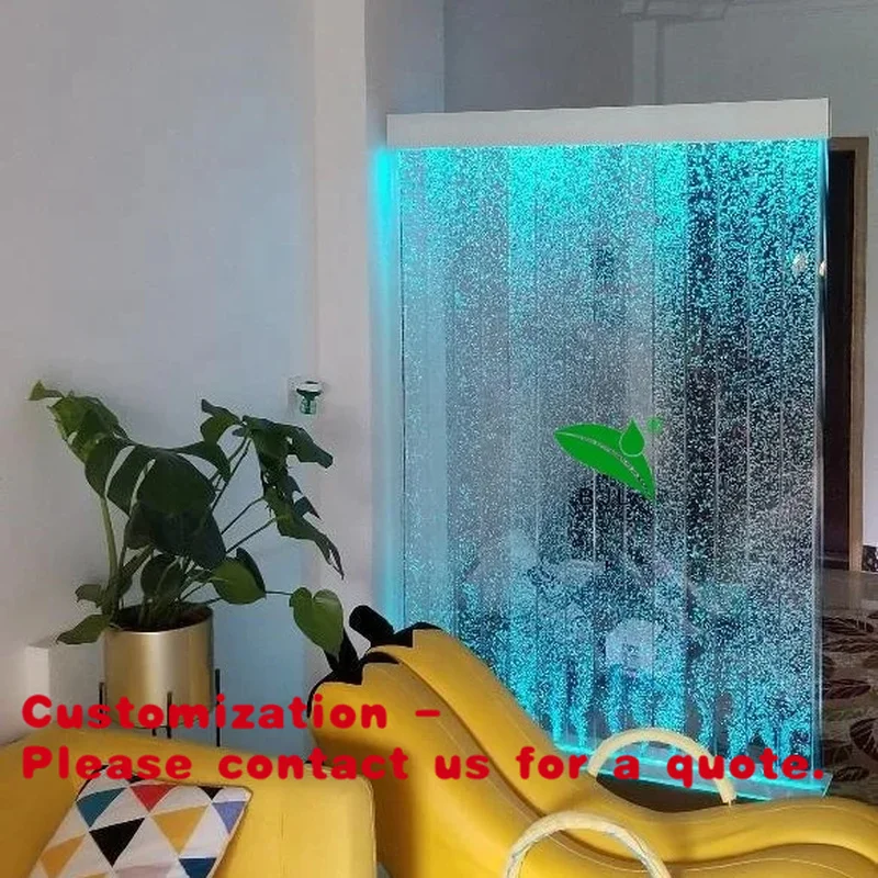 custom.Sensory Colorful LED Acrylic Dancing Bubble Wall Curtain Feature Hotel Decoration
