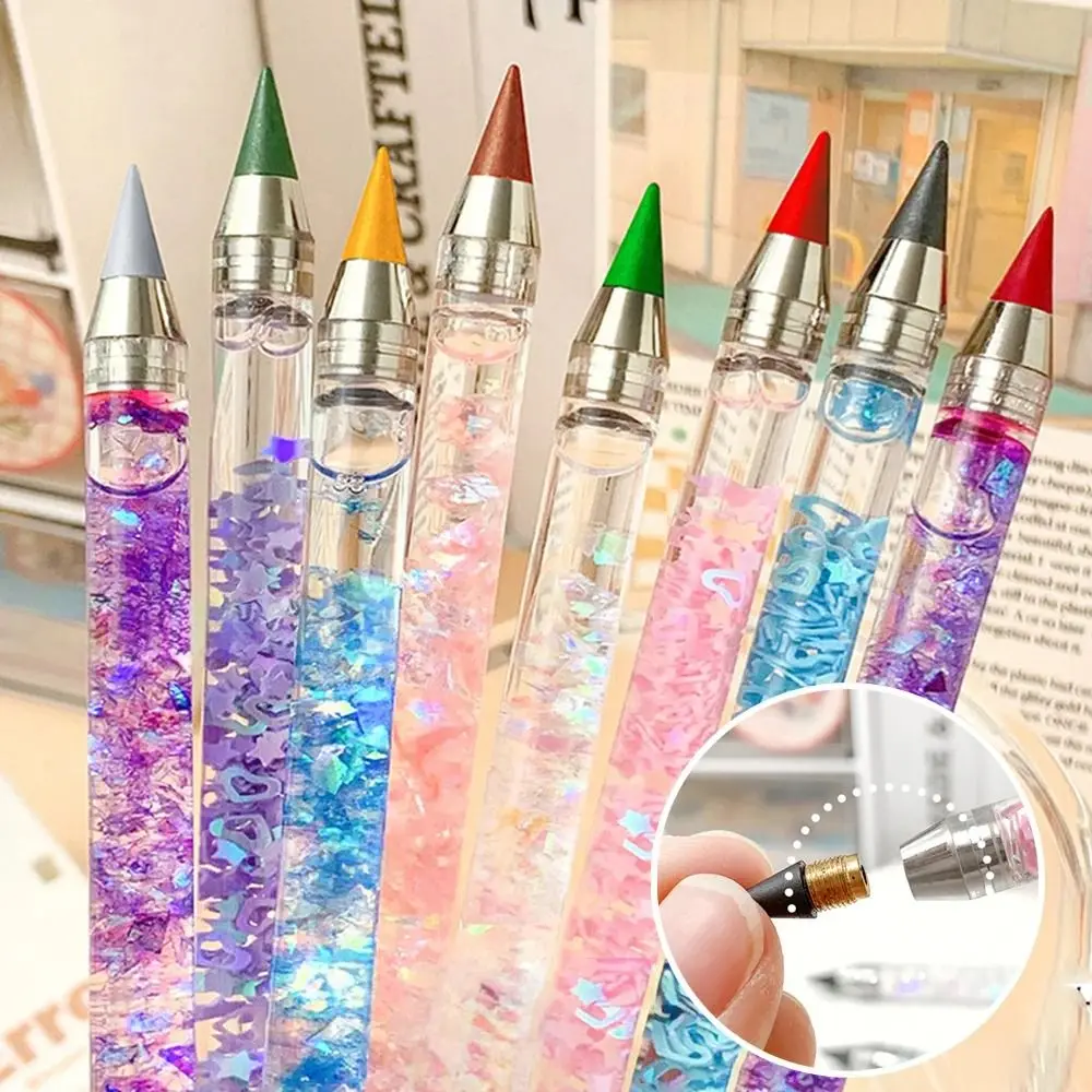 Creative Colorful Unlimited Writing Pencil No Ink Pen Magic Detachable Without Sharpening Pencils Students Painting Stationery