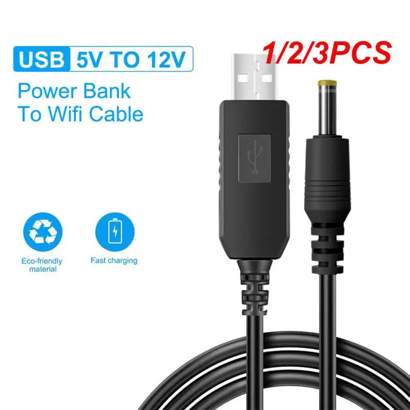 1/2/3PCS USB to DC Power Cable 5V To 12V  Boost Converter 8 Adapters USB to DC Jack Charging Cable for Wifi Router Mini Fan