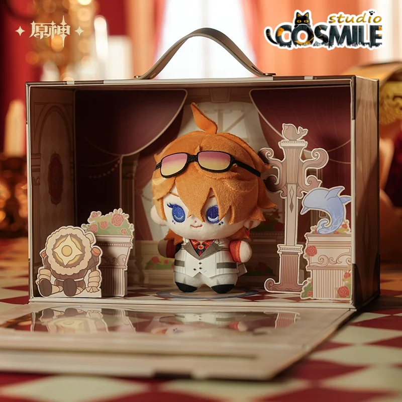 

Limit Официальный оригинальный Genshin Impact Tartaglia Ajaxvalaヤ Torino 아약스 Мягкая плюшевая кукла 10 см, одежда для тела, подарочная коробка