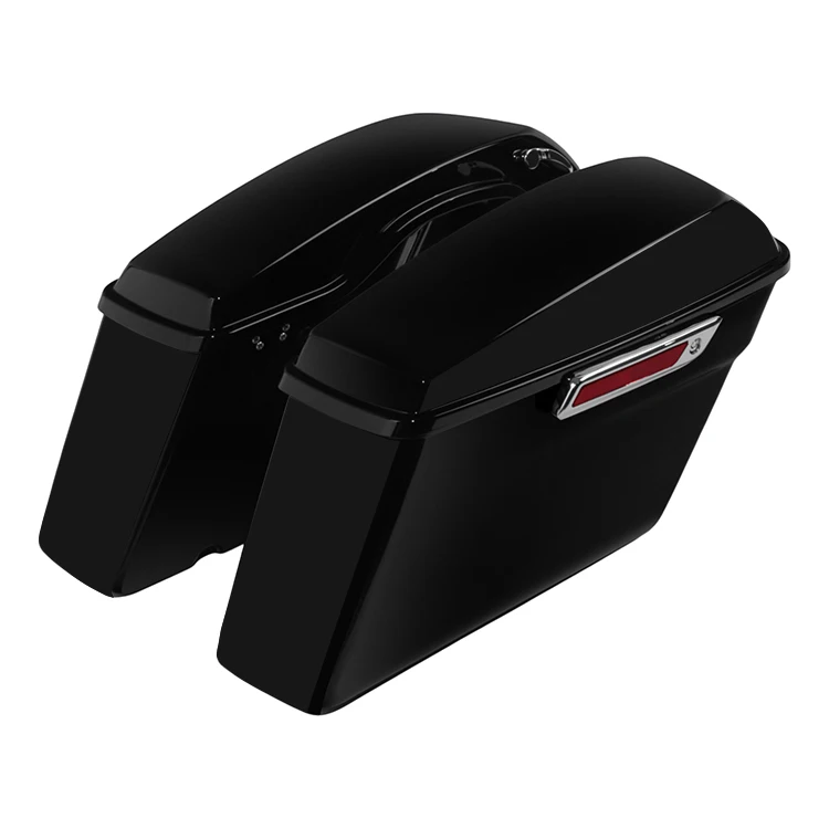 

High Quality Painted ABS Matte Black Motorcycle Luggage Sidebag Hard Saddlebags Fit For Harley Touring Road King Glide 2014-2023
