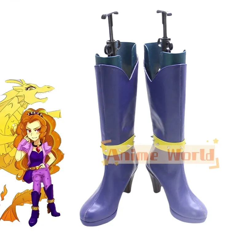 

Adagio Dazzle обувь для косплея обувь из искусственной кожи Хэллоуин карнавальные ботинки реквизит для косплея на заказ