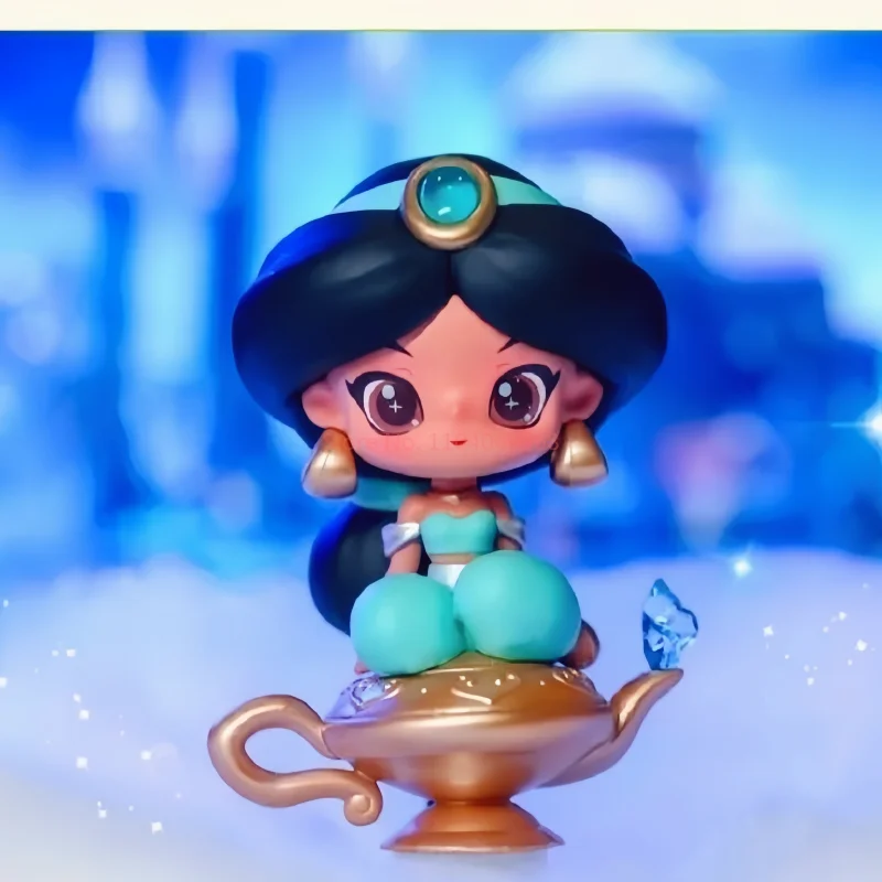 Genuine Disney Princess Series Blind Box, Fairy Tale Town, Surpresa Tendência, Menina Bonito Handmade Desktop, Ornamento do carro, Presentes de aniversário