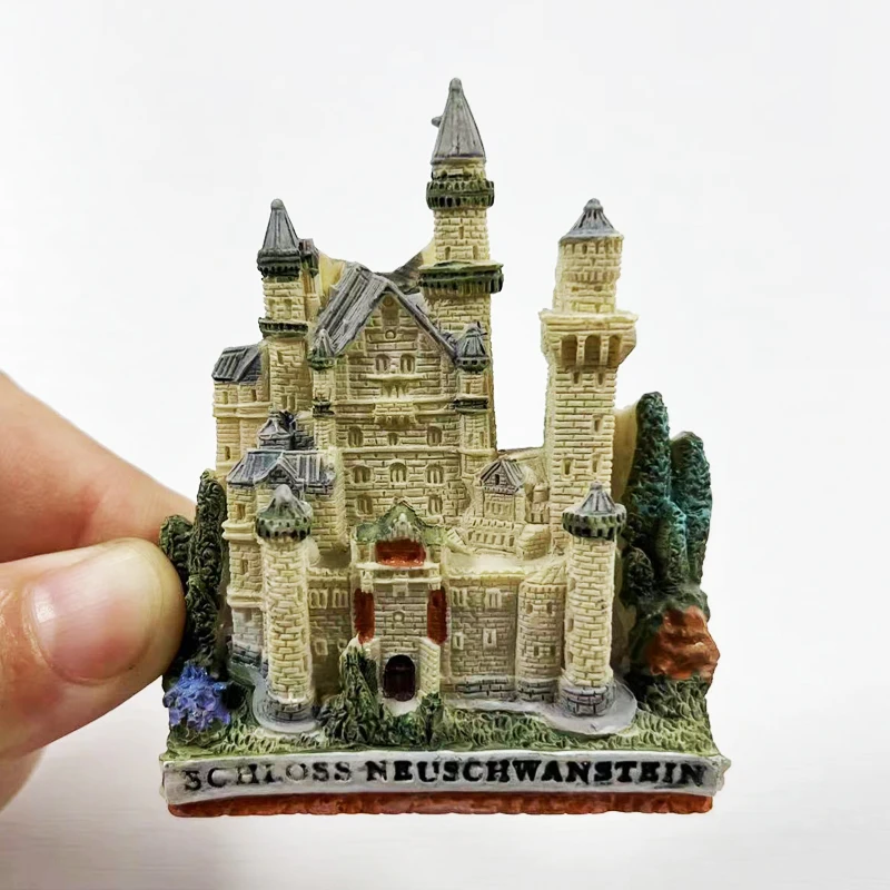 Germany, Tourist souvenirs Home decor Neuschwanstein Castle 3D stereo refrigerator sticker collection of arts and crafts gifts