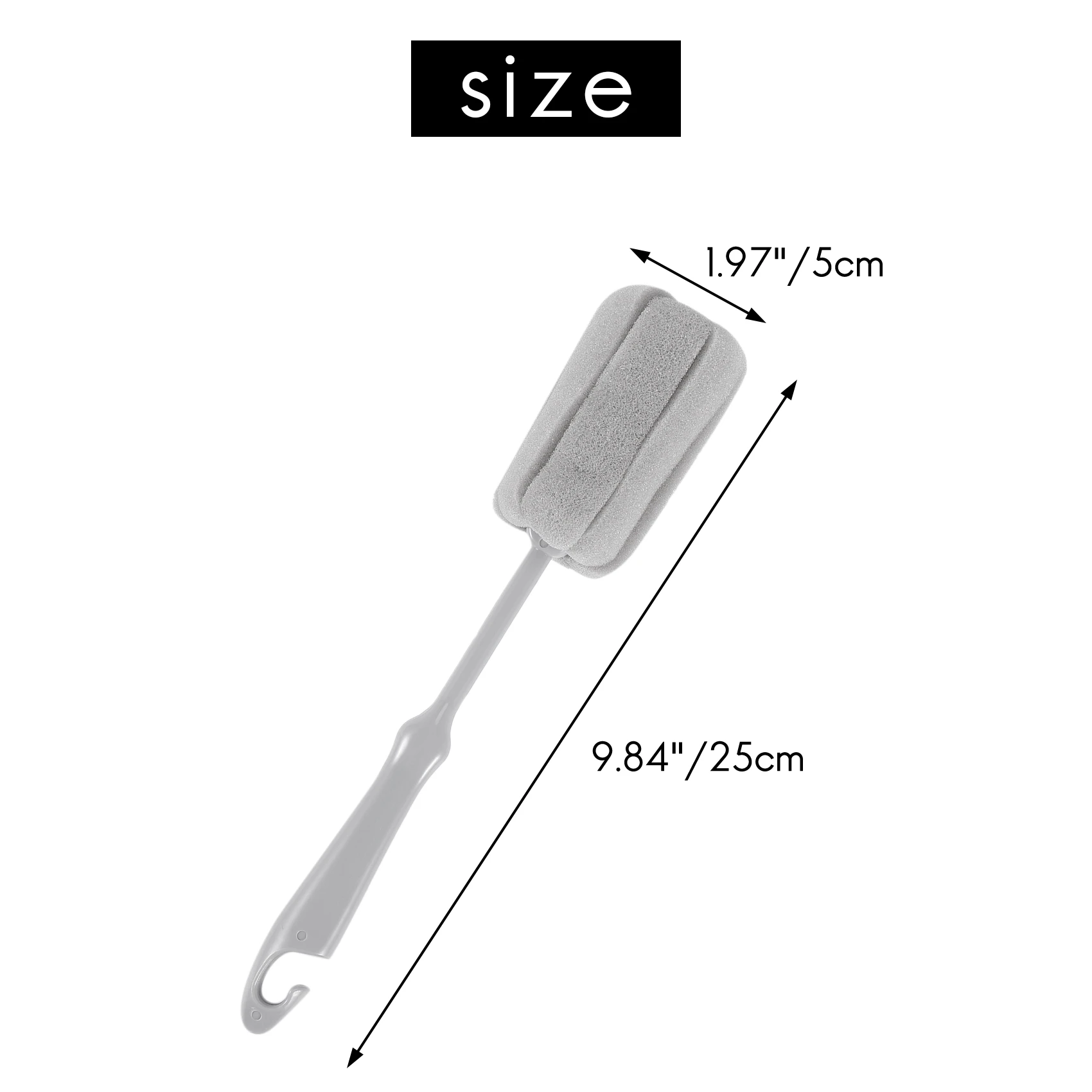 1Pc Sponge Brush Milk Bottle Cup Glass Washing Cleaning Kitchen Cleaner Tools Cup Cleaning Brush Plastic Short Handle