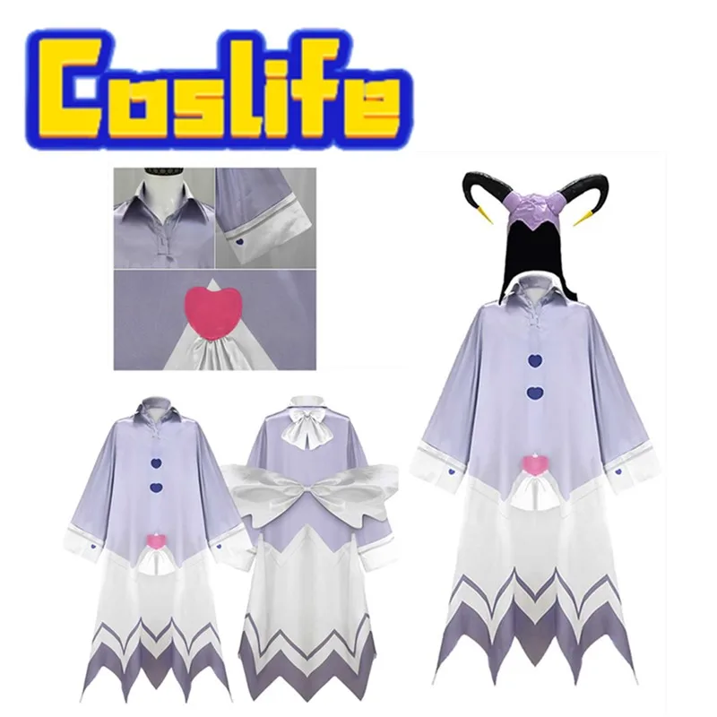 

Костюм для косплея Адама для взрослых, мультяшный, в стиле «Отель Фантазия», мужской и женский, маскарадный, халат, пальто, головной убор, наряды, костюм для Хэллоуина, карнавала, вечеринки