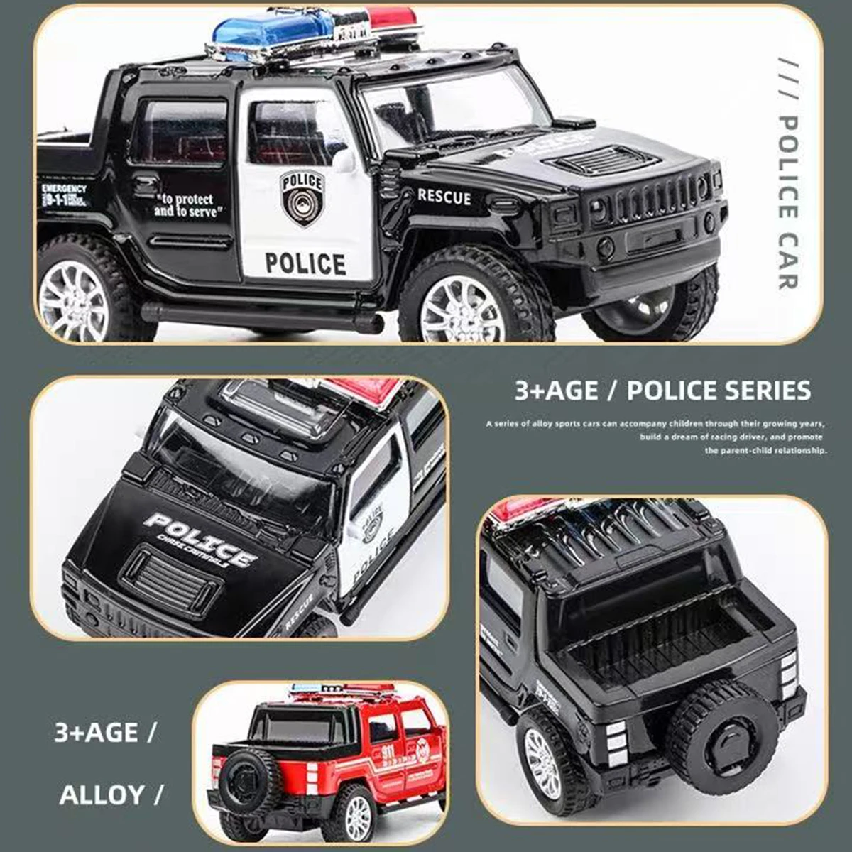 Alloy Toy Car Model Inertia Drive Durable Collectible Vehicle Display for Home Garden Decoration image 5