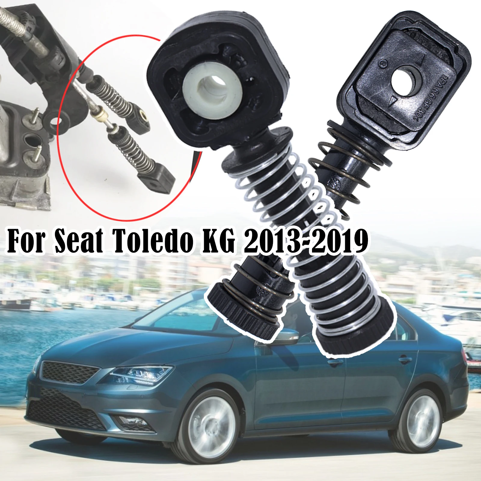 For Seat Toledo KG Gear shift linkage Manual Gearbox Shaft Selector Change Lever Shifter Cable Linkage Rod End 2013 2014 - 2019