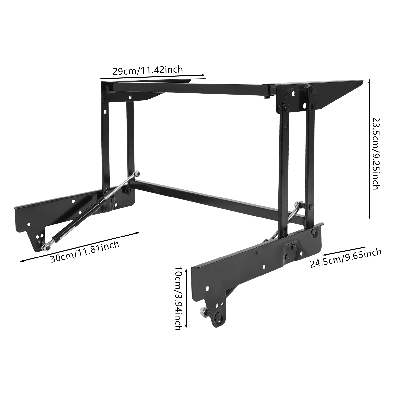 Black Modern Q235 Steel Adjustable Coffee Table Lifter, Hydraulic Hinge for Tea Table, Hinge for Tea Table