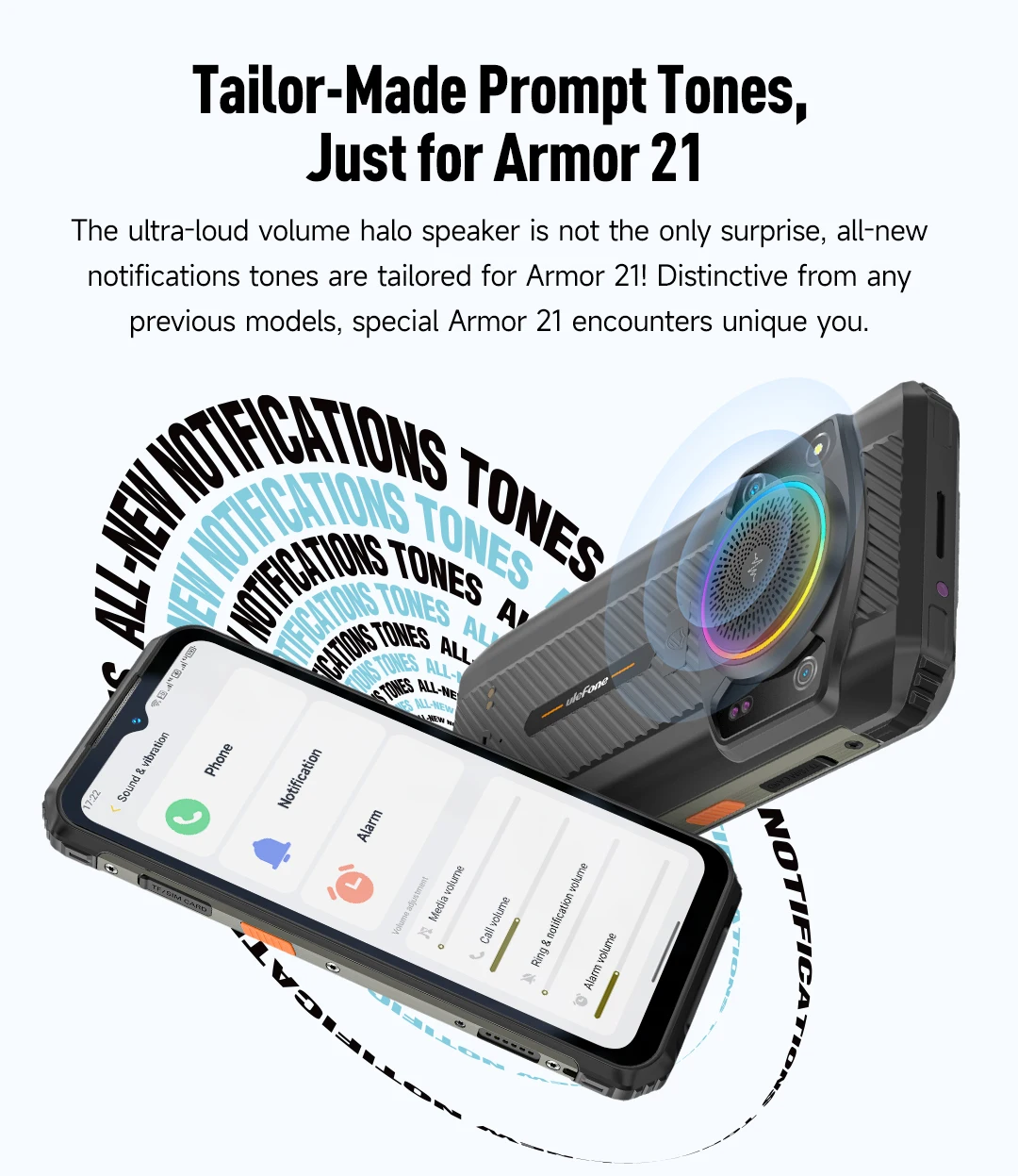 Ulefone Armor 21 Smartphone, G99 Android 15, 16GB RAM, 256GB ROM, Rugged Phone, 64MP, 9600mAh, Mobile Phone, Global Version