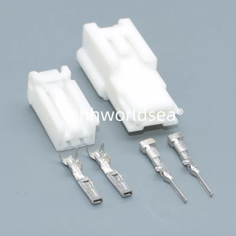 2/100set 2 Pin Car Center Alto Horn Cable Socket for Toyota Lexus Prado 6098-6050 6098-6053 90980-12807 90980-12808