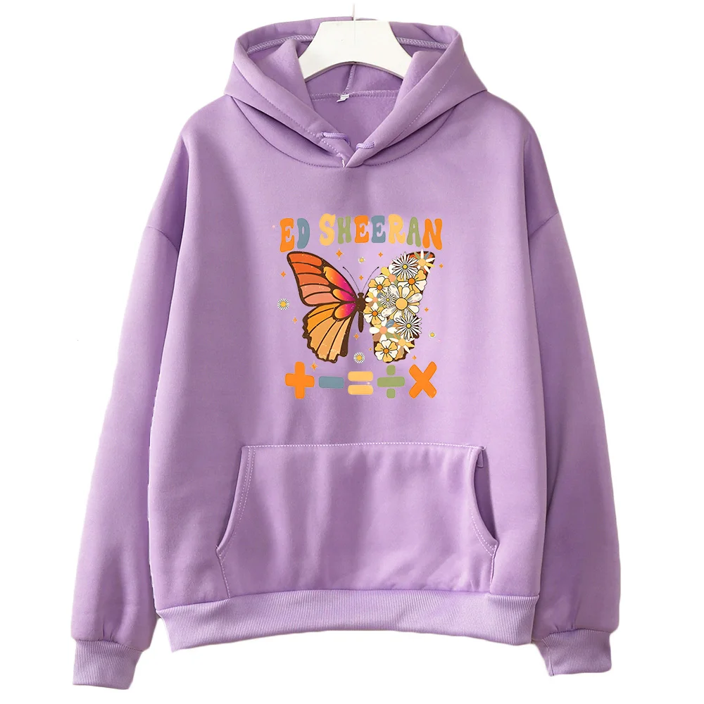 Ed Sheeran-Sudadera con capucha para mujer, suéter de lana de gran tamaño con bolsillo, cuello redondo, estética, Tour, invierno, 2023