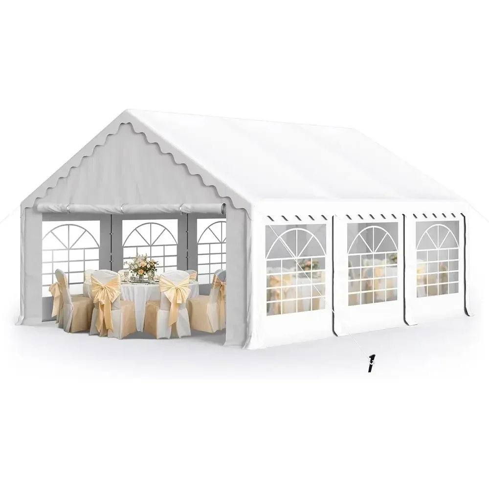 16'x20' Party Tent, Outdoor Heavy Duty Party Tents with Removable Sidewalls, Large Tent Shelter or Outdoor Events Wedding Birthd