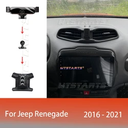Car Phone Holder Mobile Mount Stand For Jeep  Renegade 2016-2022   Adjustable GPS Navigation Bracket Car Lnterior Accessories