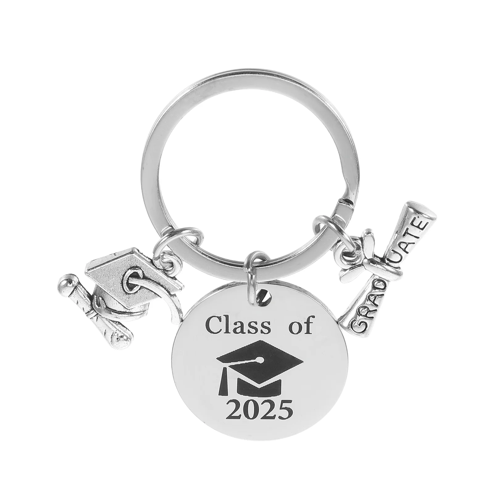 

Graduation Jewelry 2025 Keychain Keyring Season Souvenir Keepsake Stainless Steel Graduate Bulk