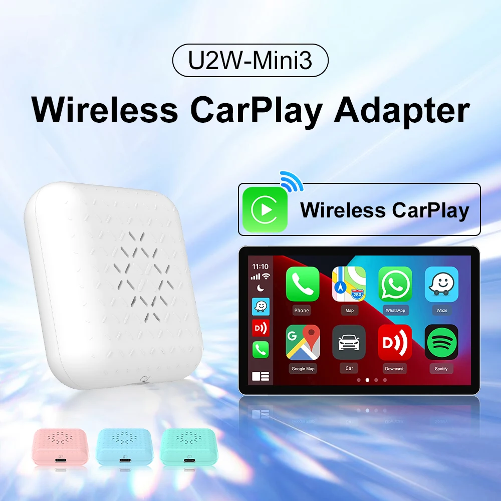 

MINI3 Wireless CarPlay Dongle Wired To Wireless CarPlay Adapter Smart Car Navigation Box 5G WiFi BT Auto-connect Online Upgrade