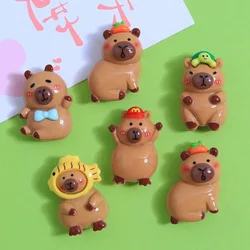10 Pcs New Cute Cartoon bear, fruit water baby diy resin Cabochon Scrapbooking DIY Jewelry Hairpin Craft Decoration Accessories