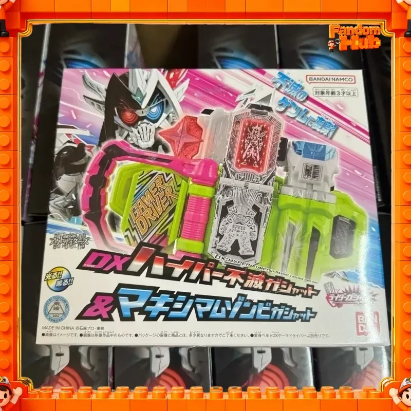 

2026 New Genuine Bandai Kamen Rider Outsiders Ex-Aid Dx Hyper Fumetsu Zombie Gashat Maximum Zombi Gashat Cosplay Prop Toy