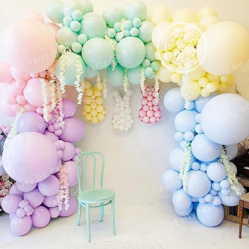 

Multicolor Macaron Pastel Balloon Garland - Birthday Party, Wedding, Baby Shower Decor