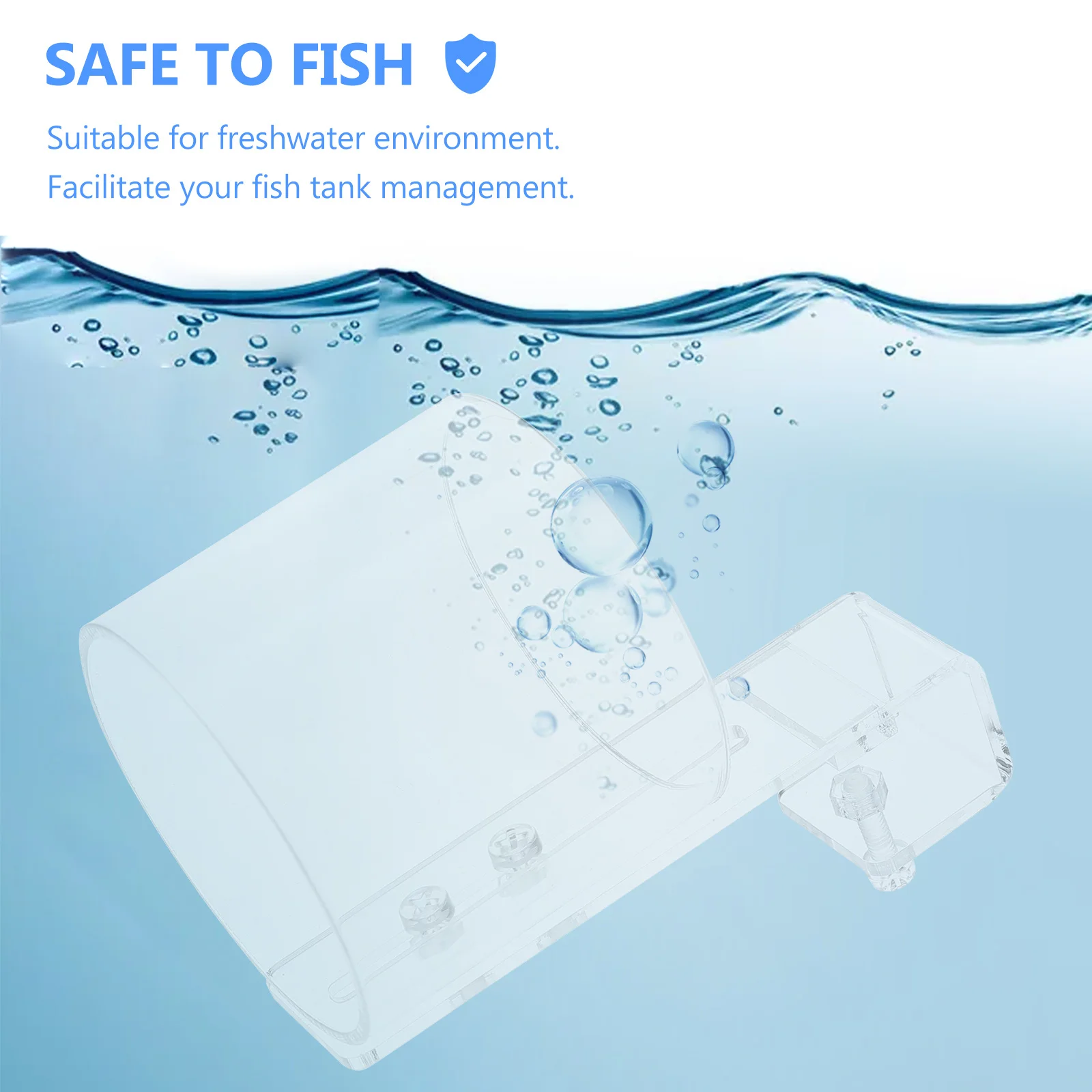 

1Pcs Transparent Fish Feeding Ring Durable Acrylic Feeding Tool Aquarium Fish Food Feeder Tank Feeder Prevent Floating Food