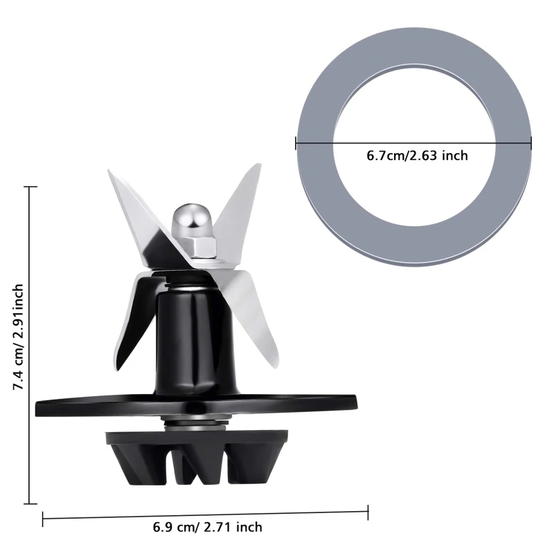 استبدال مجموعة شفرة الخلاط توسيع 4 شفرات أوراق لأجزاء عصارة كويزينارت