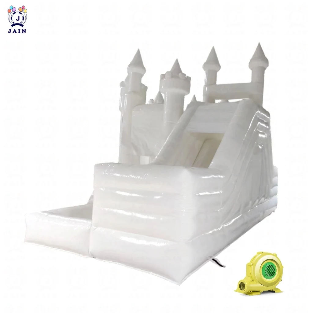 Commercial White Bouncy Castles Water Slide Inflatable Bounce House Jumping Castle For Inflatable Bouncer Palace Bouncy Castle