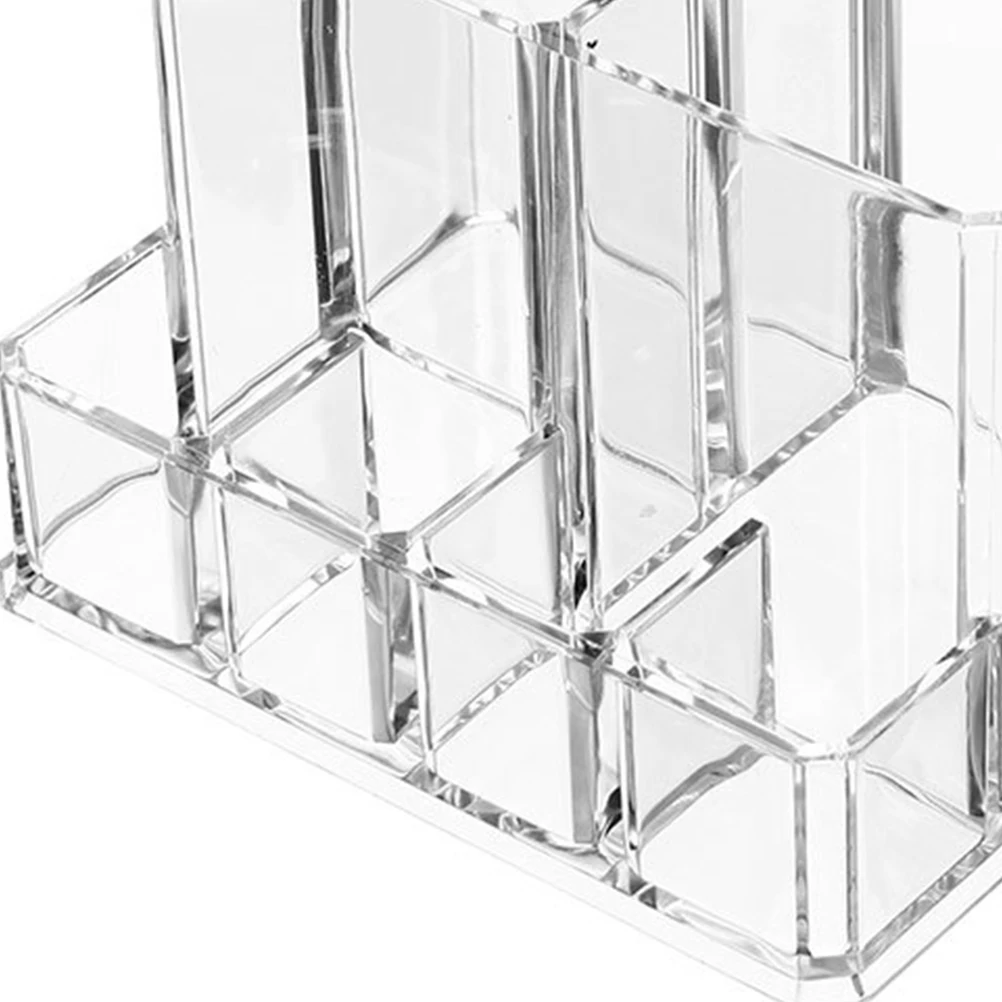 

Acrylic Storage Box Organizer Transparent Container Desk Top Holder Makeup Brush Case Lipstick Eyeliner