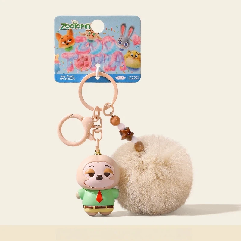 Zootopia أرنب ضابط الشرطة جودي كرة صوفية دمية حقيبة قلادة على ظهره شماعات المفاتيح هدية عيد الميلاد