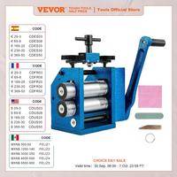 VEVOR 3Inch / 4.4Inch Sheet Manual Combination Jewelry Rolling Mill Semicircle Jewelry Press for Gold & Silver Nuggets Pressing