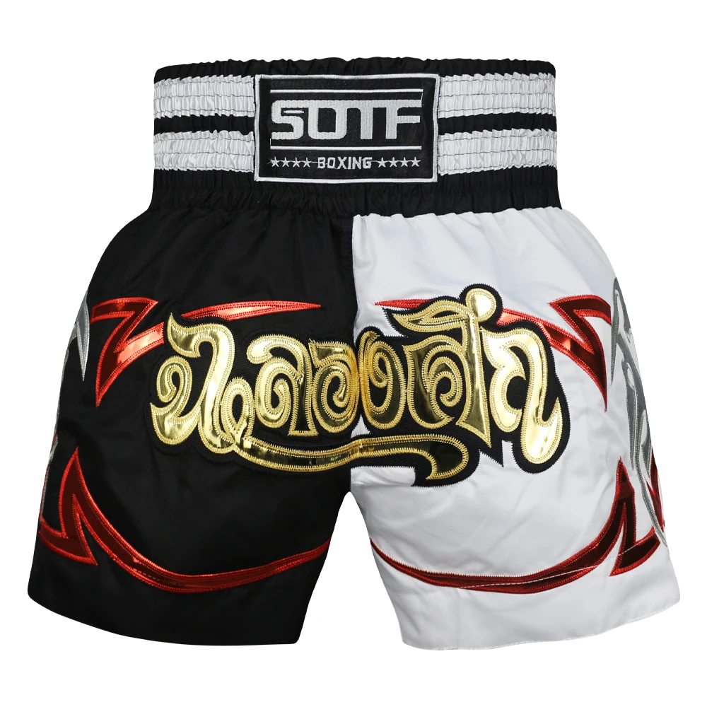 Pantaloni da boxe da uomo stampa pantaloncini MMA kickboxing Fight Grappling Short Tiger Muay Thai pantaloncini da boxe abbigliamento sanda cheap mma