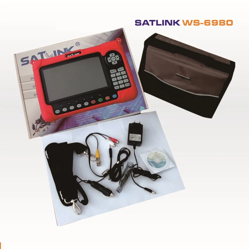 Satlink WS-6980 Combo Finder Satlink WS 6980 HD DVB-S2/C+DVB-T2 COMBO Optical Detection Spectrum Satellite Finder Meter