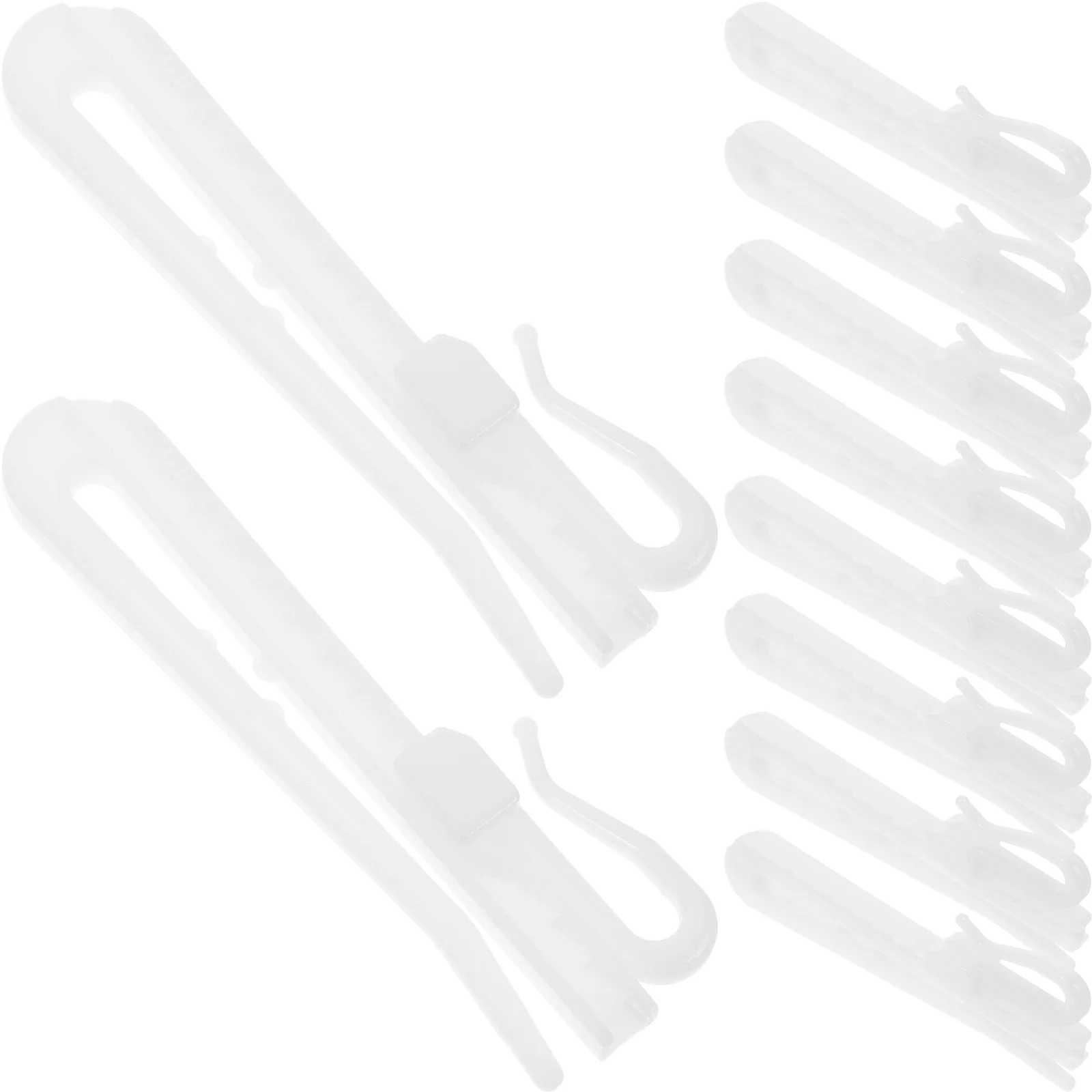 

50Pcs Curtain Hooks Adjustable Drapery Pinch Pleated Curtain Hanging Clips Shower Door Window Drapery Accessories