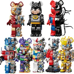 IN STOCK MOC Creativity Perspective Mecha Robot Bear Building Blocks Bricks Model Toys for Children Birthday Gift Set Collect